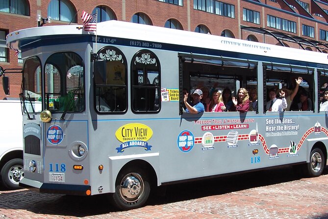 1 or 2 Day HOP-ON & HOP-OFF Narrated Trolley Tour of Boston - Stop 1: Quincy Market and Boston’s waterfront