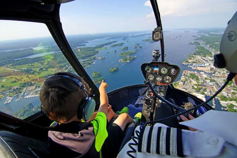 1000 Islands: 10, 20, 30, or 60-Min Scenic Helicopter Tour - The 10-minute flight: a fast first look