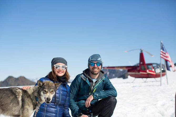Alaska Helicopter and Glacier Dogsled Tour - ANCHORAGE AREA - The helicopter flight to Knik Glacier
