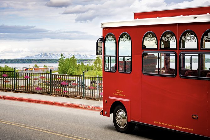 Anchorage Trolley Tour - Anchorage Railroad Depot and the original townsite