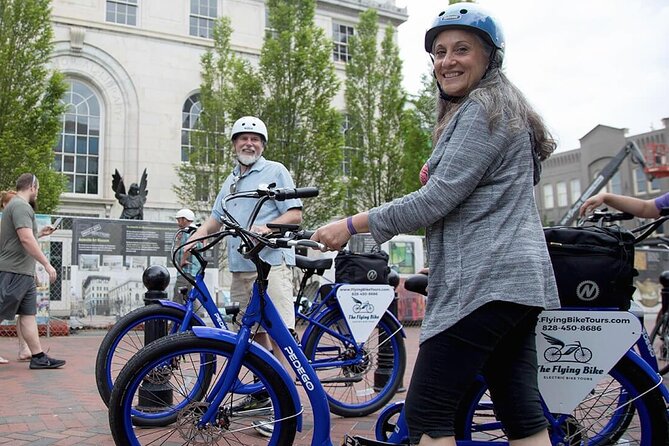 Asheville Historic Downtown Guided Electric Bike Tour with Scenic Views - Sunset Terrace and the Blue Ridge panorama
