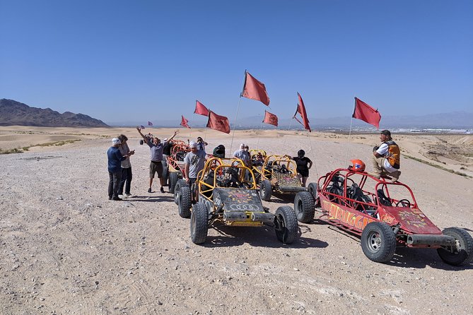 ATV Tour and Dune Buggy Chase Dakar Combo Adventure from Las Vegas - A cave lunch with red rock views