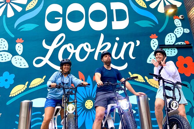 Austin Good Vibes E-Bike Tours - The food truck stop is the one longer pause