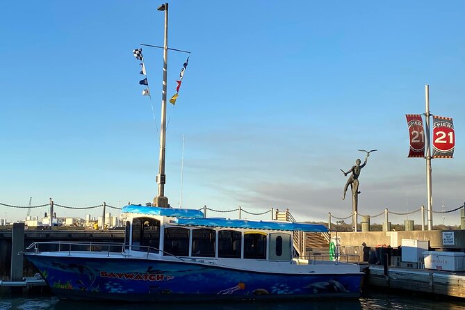 Baywatch Dolphin Tours – Pier 21 Galveston - Captain Adam adds jokes and local stories