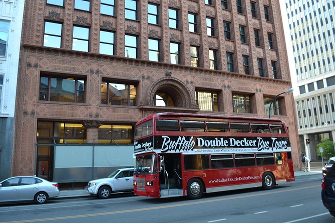 Best of Buffalo Double Decker Bus Tour - Passing the Guaranty Building and Lafayette Square