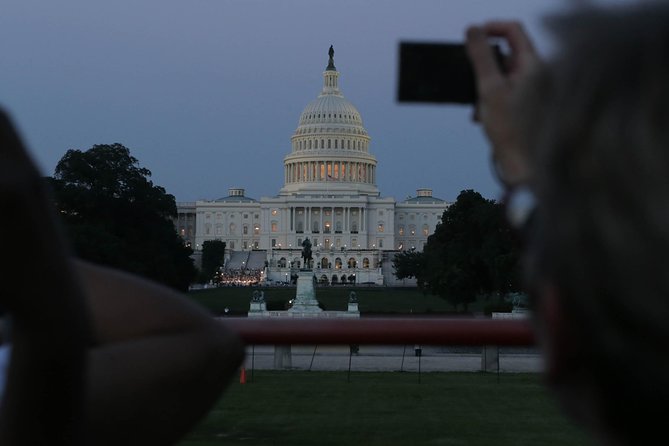 Big Bus DC: Monuments & Memorials Night Tour by Open-top Bus - The Lincoln Memorial stop: the tour’s strongest moment