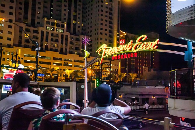 Big Bus Las Vegas: Sightseeing Night Tour by Open-Top Bus - The Strip after dark, from the upper deck
