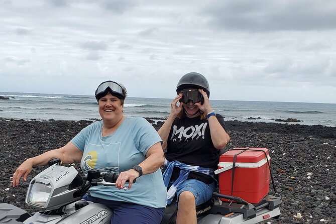 Big Island Southside ATV Tour - Kaalualu Bay and its hint of green sand