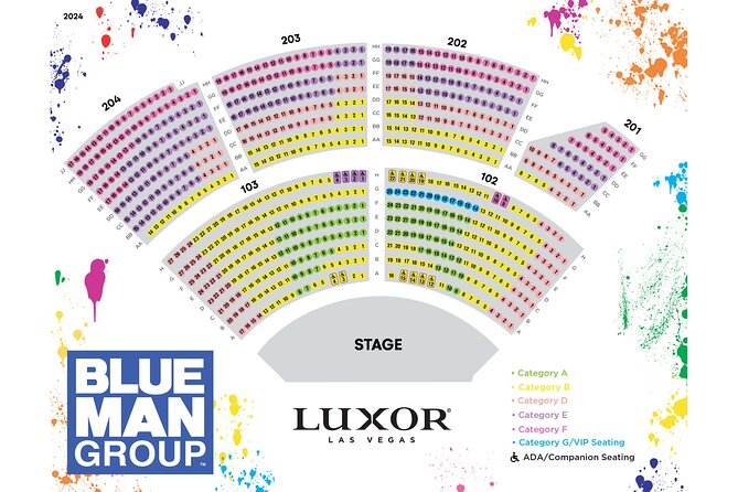 Blue Man Group at the Luxor Hotel and Casino - A simple plan for your evening