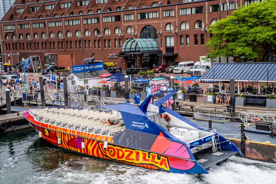 Boston: City Cruises Harbor Codzilla High Speed Thrill Boat - Weather can change the mood