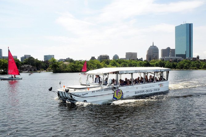 Boston Duck Boat Sightseeing City Tour with Cruise Along Charles River - Starting at the Museum of Science, Aquarium, or Prudential Center