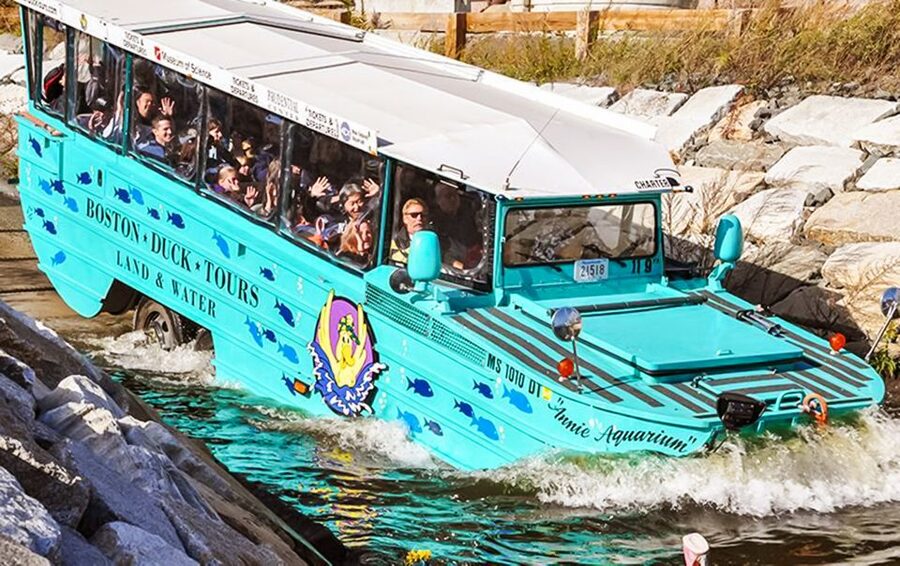 Boston Duck Tour: The Original and World-Famous - Rolling past Boston Common and the golden-domed State House
