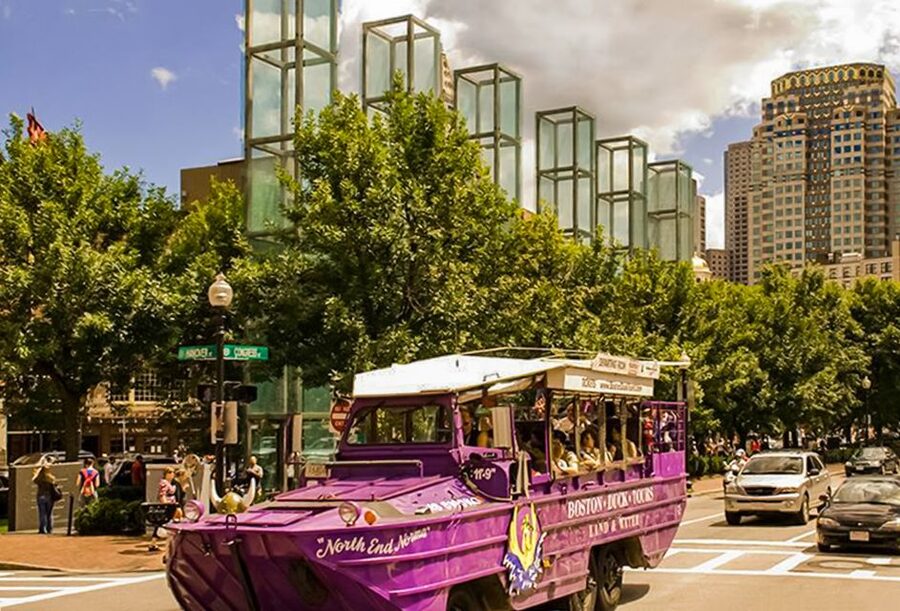 Boston Duck Tour: The Original and World-Famous - The splash into the Charles River