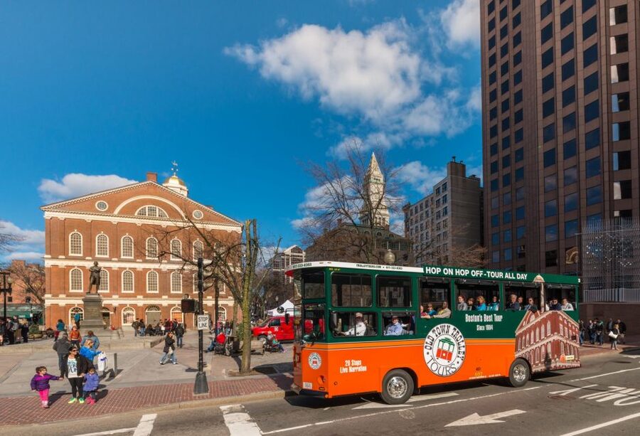 Boston: Hop-on Hop-off Old Town Trolley Tour - The Green City Loop, Boston in about two hours