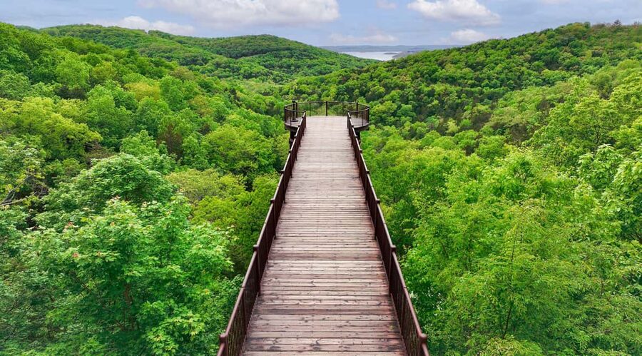 Branson: Top of the Rock Ozarks Heritage Preserve - Eagle’s Nest and the best wide view