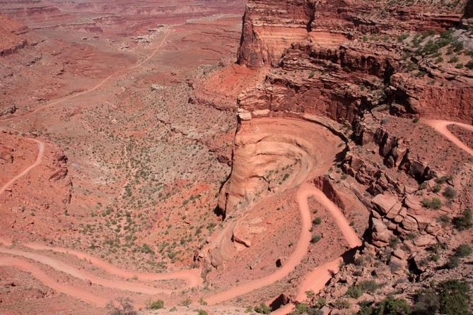 Canyonlands National Park Backcountry 4x4 Adventure from Moab - Shafer Trail switchbacks and Thelma and Louise Point