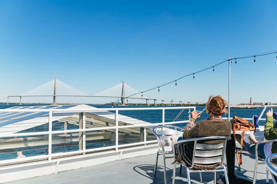 Charleston: Daytime or Sunset Historic Harbor Cruise - Passing The Battery from the water