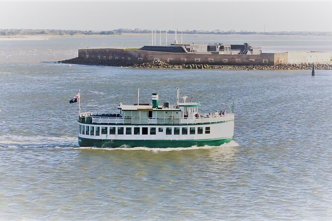 Charleston Harbor History Day-Time or Sunset Boat Cruise - Passing under the Arthur Ravenel Jr. Bridge