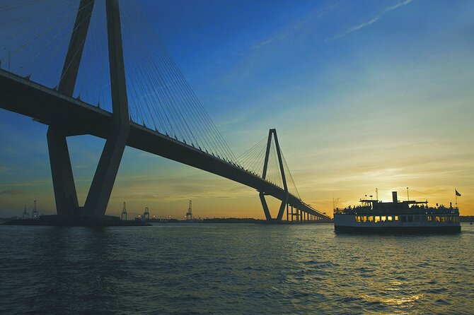Charleston Harbor History Day-Time or Sunset Boat Cruise - Seeing the USS Yorktown from the harbor