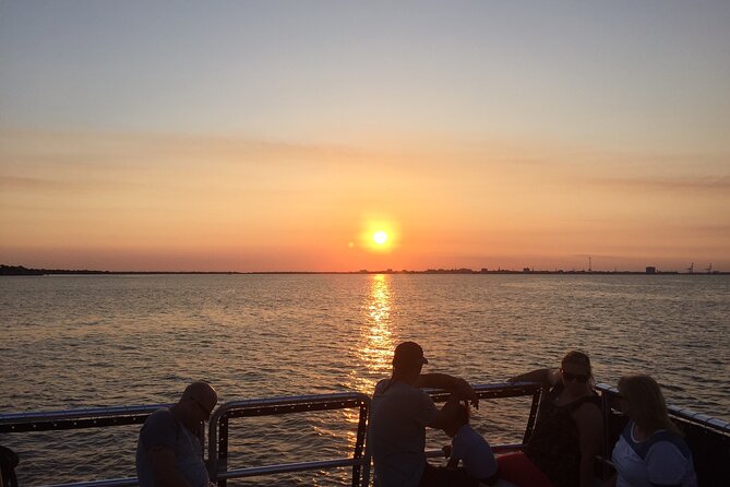 Charleston Harbor Sunset Cruise - Looking for dolphins and sea birds