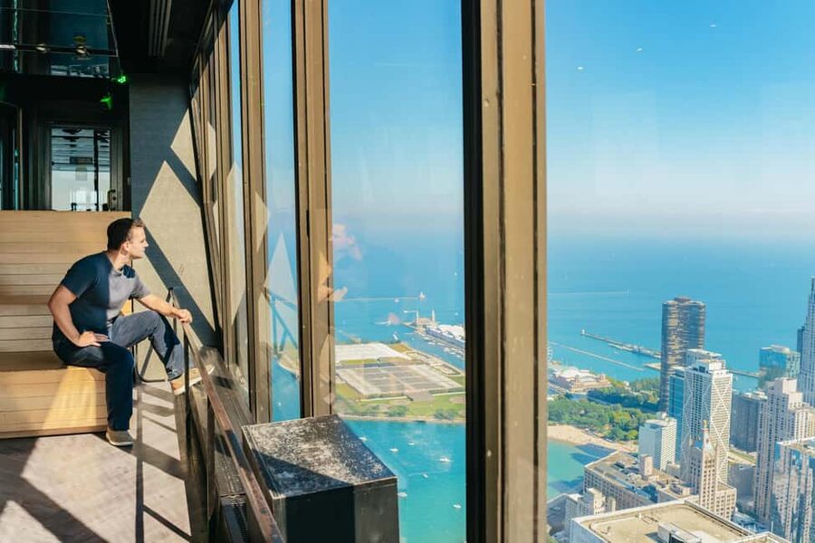 Chicago: 360 CHICAGO Observation Deck Ticket - The lower concourse gives Chicago context