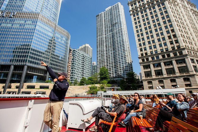 Chicago Architecture River Cruise - John Hancock Center and the view toward Michigan Avenue