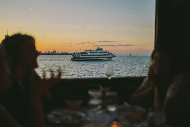 Chicago Premier Dinner Cruise on Lake Michigan - Navy Pier by night