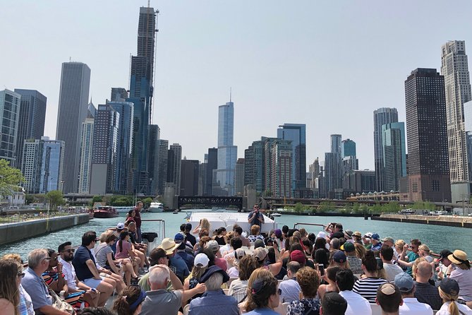 Chicago River 90-Minute Architecture Boat Tour - Wrigley Building and the first view of the skyline