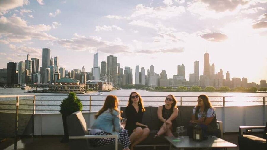 City Cruises Chicago: Premier Lunch or Dinner Cruise - Willis Tower and the western edge of the view