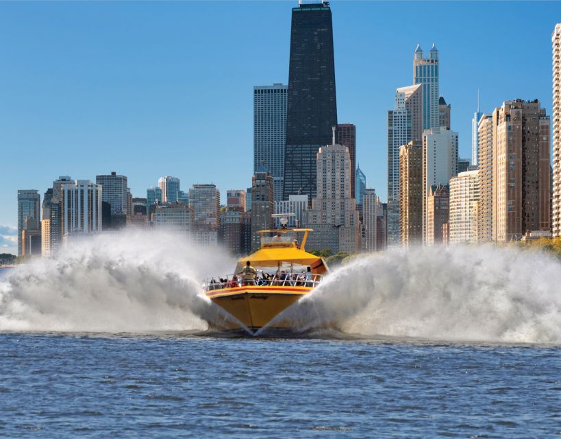 City Cruises Chicago: Seadog Lakefront Speedboat Ride - Grant Park and Buckingham Fountain from the lake