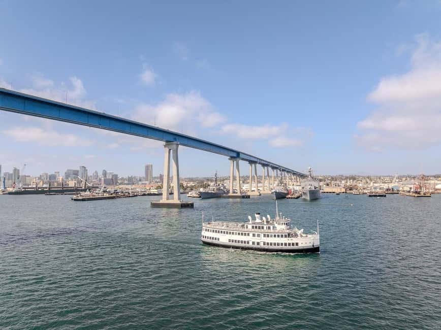 City Cruises San Diego: Best of the Bay Scenic Harbor Tour - Returning Past Petco Park, Seaport Village, and USS Midway