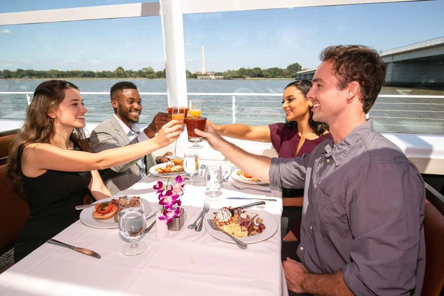 DC: City Cruises Gourmet Brunch, Lunch, or Dinner Cruise - Choosing dinner: a slower three-course meal