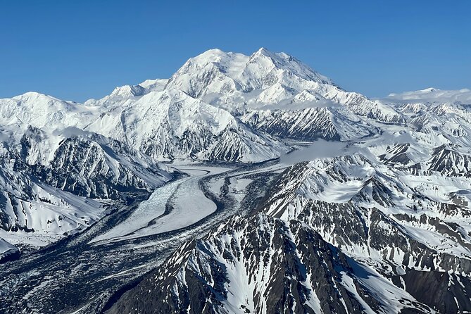 Denali Peak Sightseeing by Plane - The Wickersham Wall and Denali’s north side