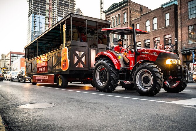 Downtown Nashville Public Party Tractor 21+ Only - Boarding the tractor and finding your spot