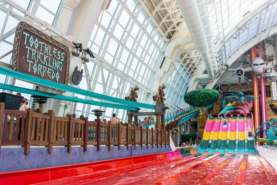East Rutherford: Dreamworks Indoor Water Park Entry Ticket - The wave pool, lazy river, and surf options