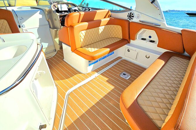 Explore Miami in Style: Private Boat Cruise Tour with Captain - The Miami Heat arena from the bay