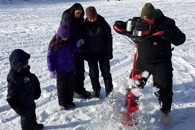 Fairbanks Ice Fishing Expedition in a Heated Cabin with Fish Cookout - Who Will Enjoy It Most