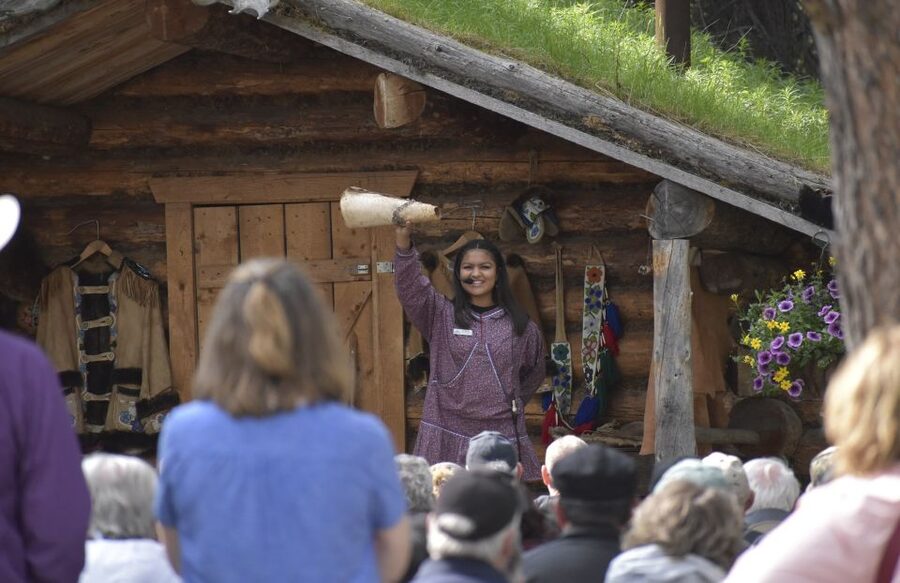 Fairbanks: Riverboat Cruise and Local Village Tour - Walking through the Athabascan village