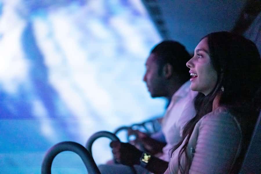 Flyover in Chicago: An Immersive Flying Theatre Experience - Chicago from above, with wind and mist
