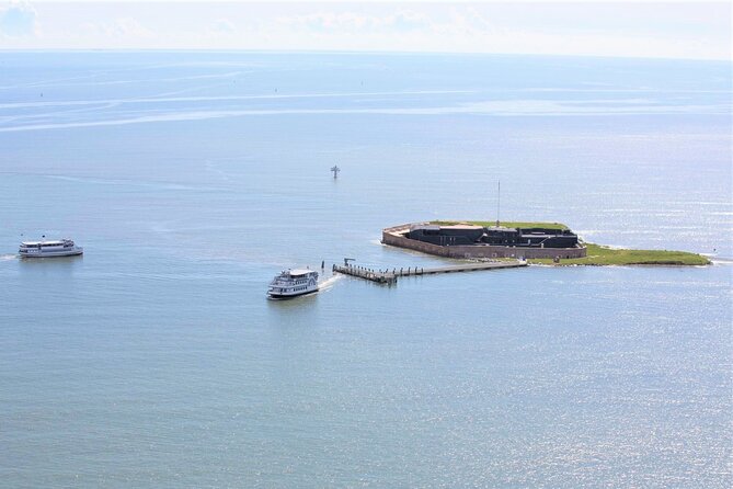 Fort Sumter Admission and Self-Guided Tour with Roundtrip Ferry - Arriving at the fort with a park ranger