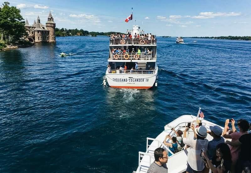 From Ivy Lea: 1000 Islands Boldt Castle Scenic Cruise - What the vessel is like in changing weather
