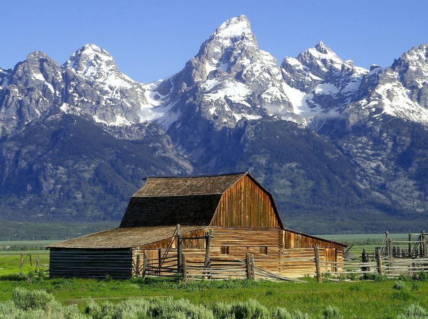From Jackson: Half-Day Grand Teton National Park Tour - Mormon Row: old barns beneath the Tetons
