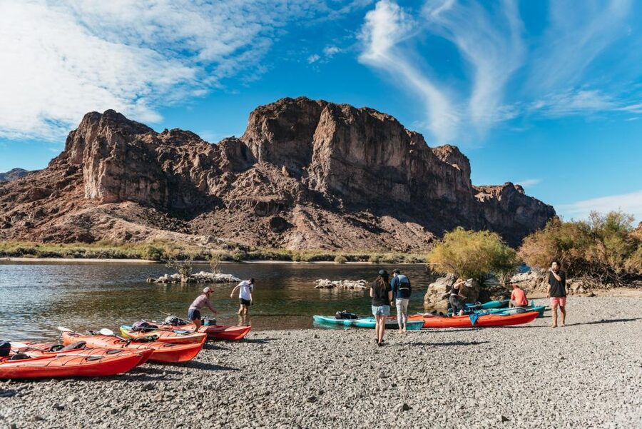 From Las Vegas: Emerald Cave Guided Kayaking Tour - Snacks, cool water, and the return paddle