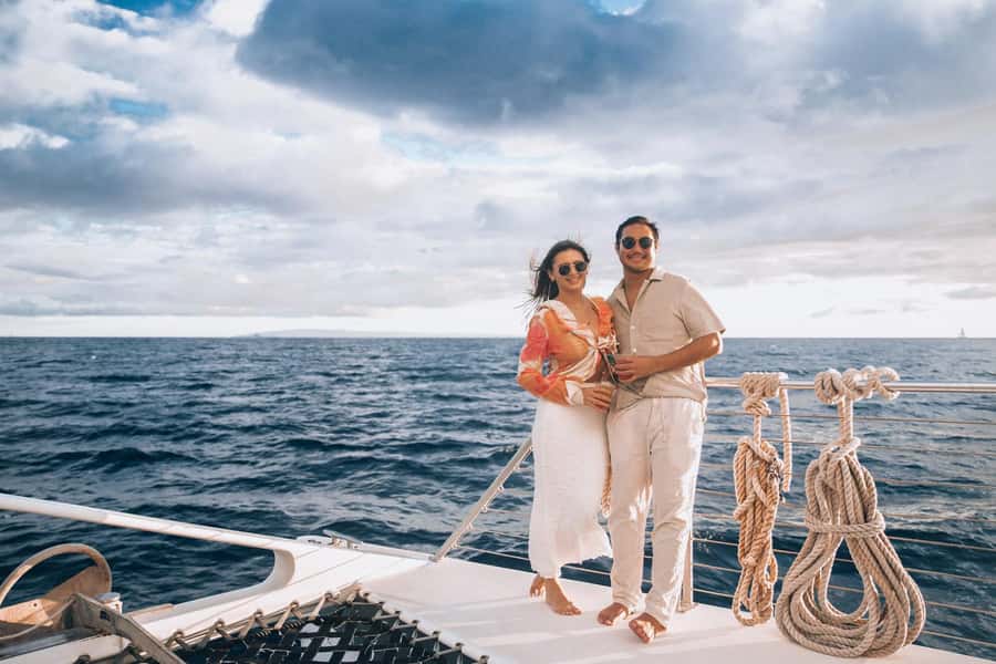 From Ma'alaea: 'Alihilani Sunset Sail Catamaran Tour - Maalaea Harbor and the Alihilani