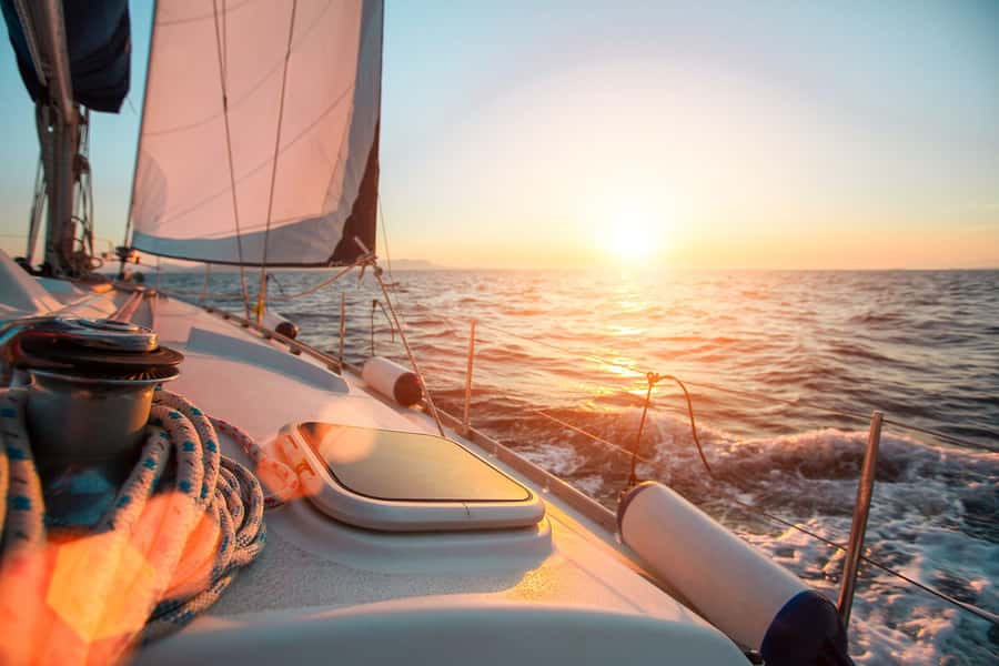 From Ma'alaea: 'Alihilani Sunset Sail Catamaran Tour - Sailing the Auau Channel Under Wind Power