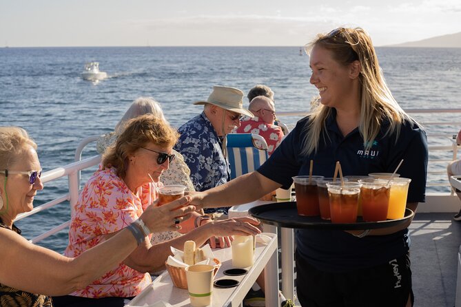 From Ma'alaea Harbor: Sunset Dinner Cruise Aboard the Quicksilver - Two Drinks, Live Music, and a Casual Evening Mood