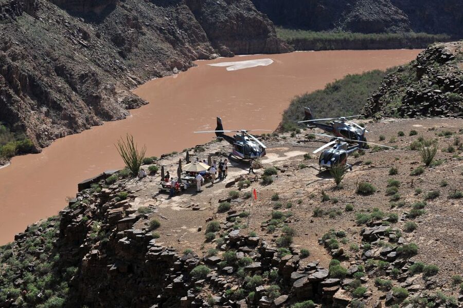 From South Rim: Grand Canyon Spirit Helicopter Tour - Flying through the Dragon Corridor