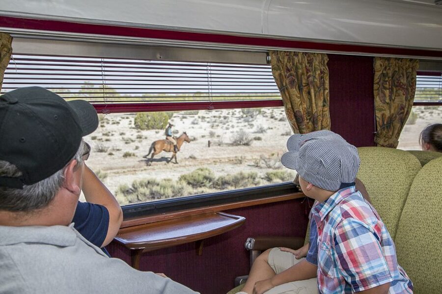 From Williams: Grand Canyon Railway Round-Trip Train Ticket - The five-hour railway ride