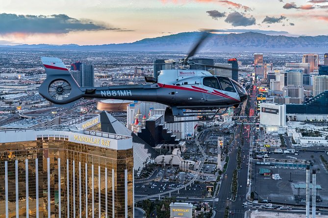 Grand Canyon Deluxe Helicopter Tour with Landing from Las Vegas - The Return Flight Over The Las Vegas Strip