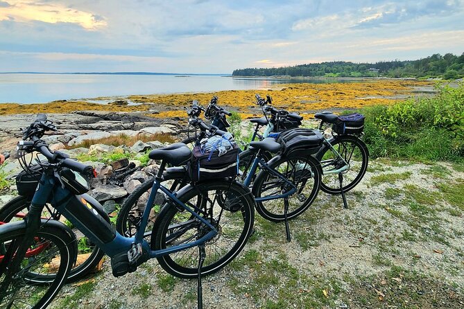 Guided Ebike Tour of Acadia National Park Carriage Roads - A short break at Jordan Pond House